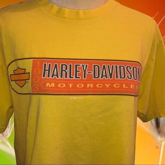 Harley Davidson yellow T-shirt - Picture 5 of 8